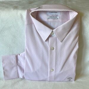 Calvin Klein, Infinite Non-Iron Slim Fit Dress Shirt Sz M